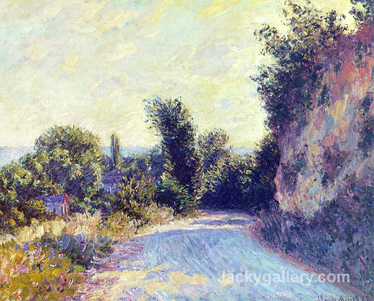 Road near Giverny by Claude Monet paintings reproduction